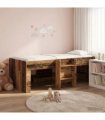 vidaXL Kids'High Bed Frame Old Wood 75 x 190 cm Engineered Wood