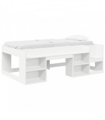 vidaXL Kids'Bed Frame White 100 x 200 cm Engineered Wood