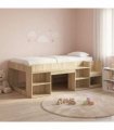 vidaXL Kids'Bed Frame Sonoma Oak 100 x 200 cm Engineered Wood