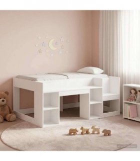 vidaXL Kids'Bed Frame White 80 x 160 cm Engineered Wood