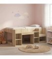 vidaXL Kids'Bed Frame Sonoma Oak 80 x 160 cm Engineered Wood