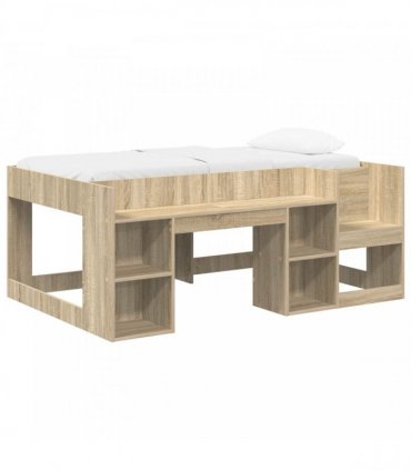 vidaXL Kids'Bed Frame Sonoma Oak 80 x 160 cm Engineered Wood