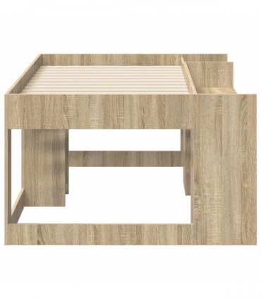 vidaXL Kids'Bed Frame Sonoma Oak 80 x 160 cm Engineered Wood