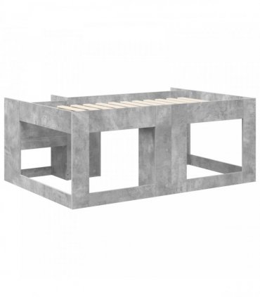vidaXL Kids'Bed Frame Concrete Grey 80 x 160 cm Engineered Wood