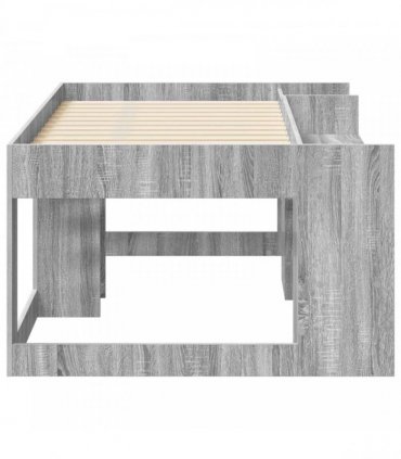vidaXL Kids'Bed Frame Grey Sonoma 80 x 160 cm Engineered Wood