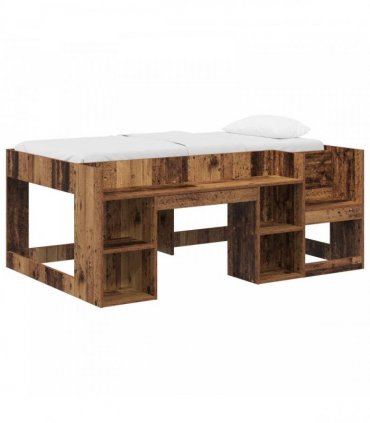 vidaXL Kids'Bed Frame Old Wood 80 x 160 cm Engineered Wood