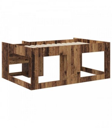 vidaXL Kids'Bed Frame Old Wood 80 x 160 cm Engineered Wood