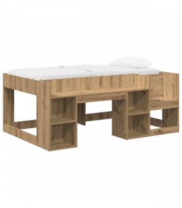 vidaXL Kids'Bed Frame Artisan Oak 80 x 160 cm Engineered Wood