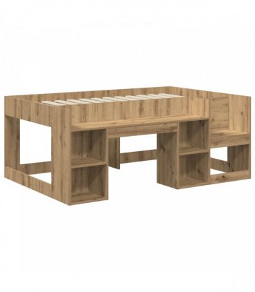 vidaXL Kids'Bed Frame Artisan Oak 80 x 160 cm Engineered Wood