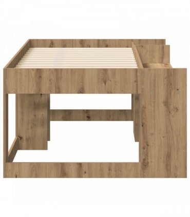 vidaXL Kids'Bed Frame Artisan Oak 80 x 160 cm Engineered Wood