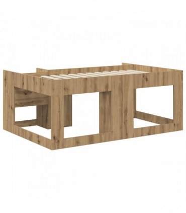 vidaXL Kids'Bed Frame Artisan Oak 80 x 160 cm Engineered Wood