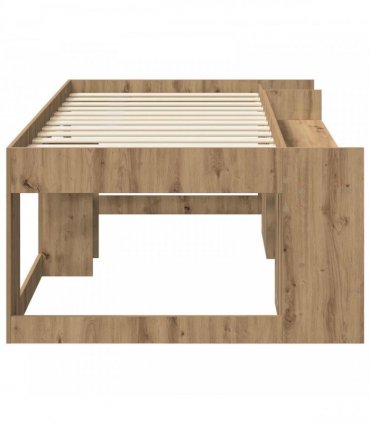 vidaXL Kids'Bed Frame Artisan Oak 75 x 190 cm Engineered Wood