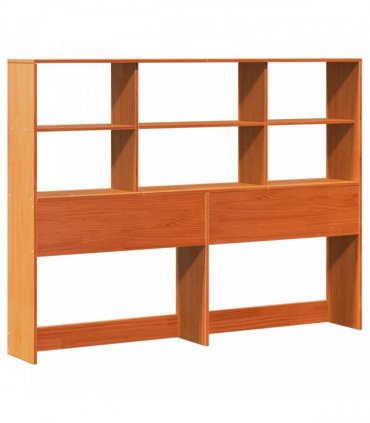 vidaXL Bed Frame with Storage Headboard Wax Brown 150 x 200 cm
