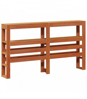 vidaXL Bed Frame Wax Brown 120 x 200 cm Solid Pine Wood