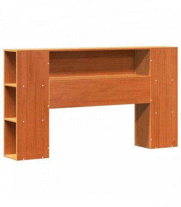 vidaXL Bed Frame with Storage Headboard Wax Brown 150 x 200 cm
