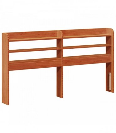 vidaXL Bed Frame Wax Brown 150 x 200 cm Solid Pine Wood