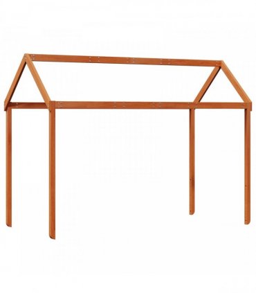 vidaXL Loft Bed Frame Wax Brown 90 x 190 cm Solid Pine Wood