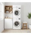 vidaXL Wash Machine Cabinet White 67.5 x 68 x 200 cm Engineered wood