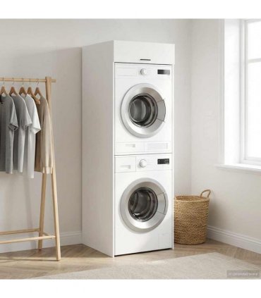 vidaXL Wash Machine Cabinet White 67.5 x 68 x 200 cm Engineered wood