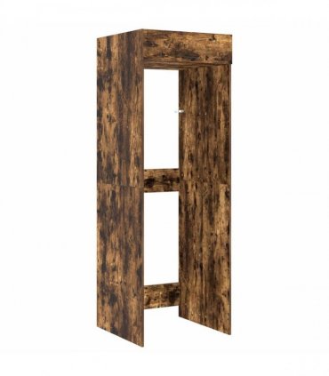 vidaXL Wash Machine Cabinet with Storage Smoked Oak 67.5 x 68 x 200 cm