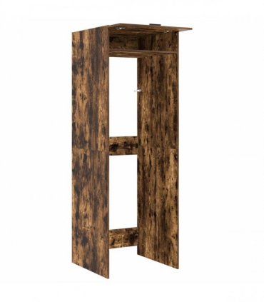 vidaXL Wash Machine Cabinet with Storage Smoked Oak 67.5 x 68 x 200 cm