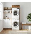 vidaXL Wash Machine Cabinet with Storage Old Wood 67.5 x 68 x 200 cm
