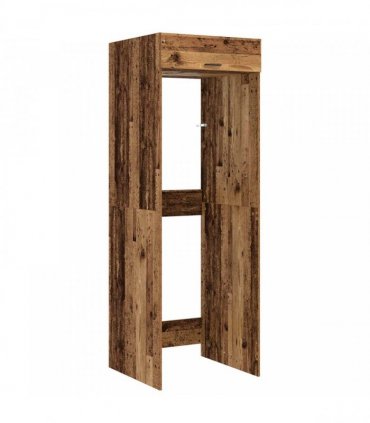 vidaXL Wash Machine Cabinet with Storage Old Wood 67.5 x 68 x 200 cm
