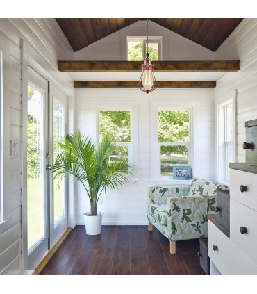 Ceiling Rose Balloon Cage Pendant Lamp Holder Light Fitting Kit Metal + PVC Rose