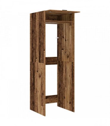 vidaXL Wash Machine Cabinet with Storage Old Wood 67.5 x 68 x 200 cm