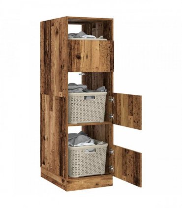 vidaXL Laundry Cabinet Old Wood 50 x 68 x 162 cm Engineered wood