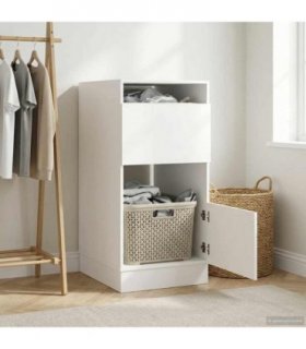 vidaXL Laundry Cabinet White 50 x 68 x 102 cm Engineered wood
