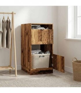 vidaXL Laundry Cabinet Old Wood 50 x 68 x 102 cm Engineered wood