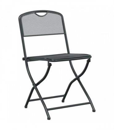 vidaXL Outdoor Furniture Set 5 pcs Anthracite Iron and Steel
