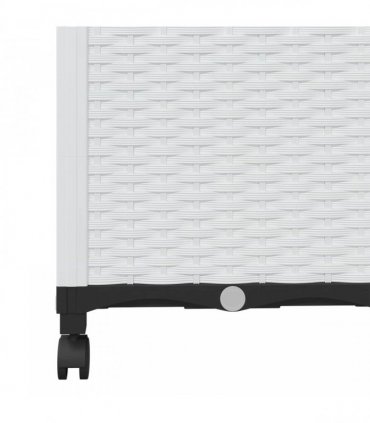 vidaXL Garden Planter with Trellis&Wheels White 40 x 40 x 146 cm PP