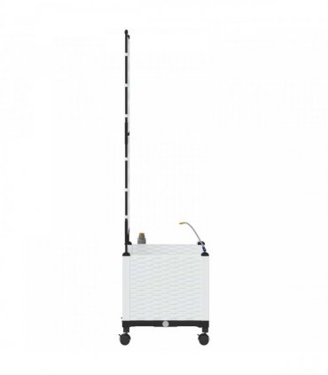 vidaXL Garden Planter with Irrigation&Wheels White 40 x 40 x 148 cm PP
