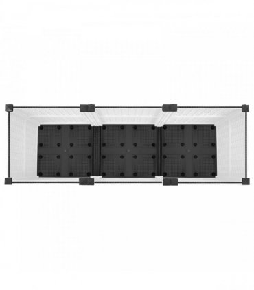 vidaXL Garden Planter with Wheels White 120 x 40 x 44 cm PP