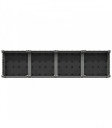 vidaXL Garden Planter with Wheels Light Grey 160 x 40 x 29 cm PP