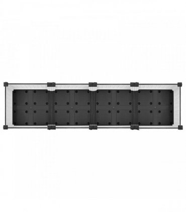 vidaXL Garden Planter with Wheels White 160 x 40 x 29 cm PP