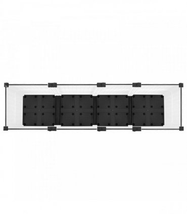 vidaXL Garden Planter with Wheels White 160 x 40 x 44 cm PP