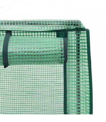 vidaXL Garden Planter with Greenhouse Cover&Wheels 4 pcs Blue Grey PP