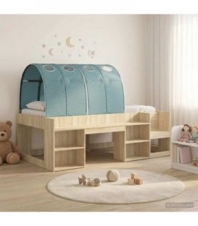 vidaXL Kids'High Bed Frame with Storage 3 pcs Engineered Wood