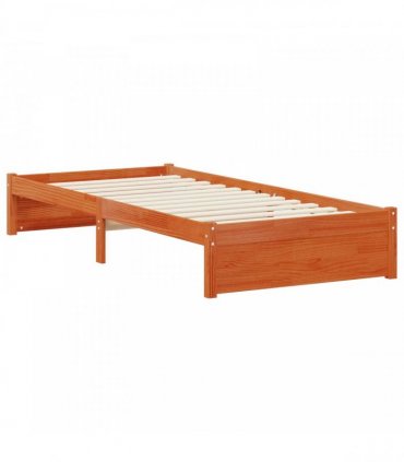 vidaXL Bookcase Bed with Headboard with Storage Solid Pine Wood