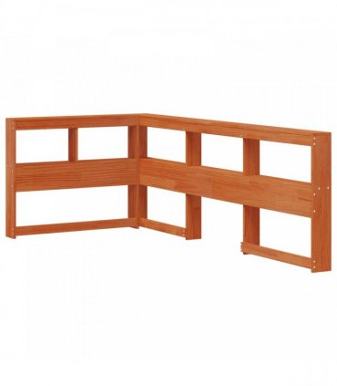 vidaXL Bookcase Bed with Headboard with Storage Solid Pine Wood