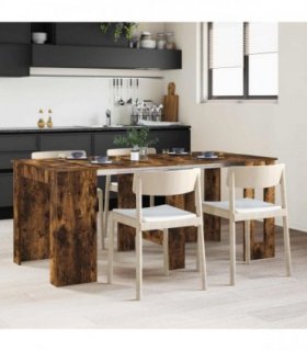 vidaXL Dinning Table 180 x 85 x 75 cm Engineered Wood Smoked Oak