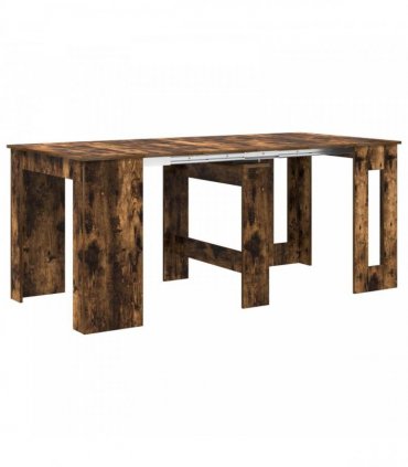 vidaXL Dinning Table 180 x 85 x 75 cm Engineered Wood Smoked Oak