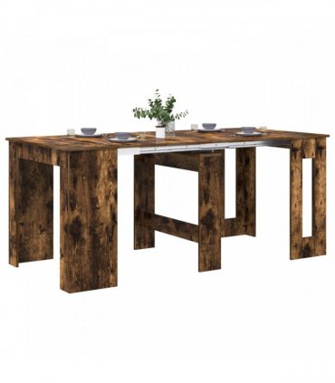 vidaXL Dinning Table 180 x 85 x 75 cm Engineered Wood Smoked Oak