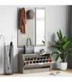 vidaXL 3-in-1 Shoe Cabinet Set Concrete Grey Engineered Wood