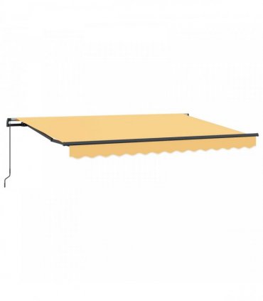vidaXL Manual Awning 3.5 x 2 m Sand 100% Polyester