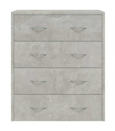 vidaXL Sideboard with 4 Drawers 60x30,5x71 cm Concrete Grey