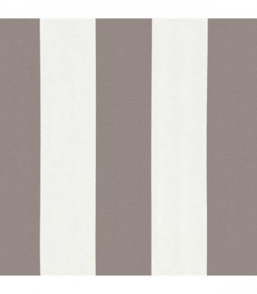 vidaXL Manual Awning 4.5 x 3.5 m Light Grey and White Stripe